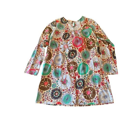 Hanna Andersson Floral Long Sleeve Dress Size 140 US 10 - Picture 5 of 5